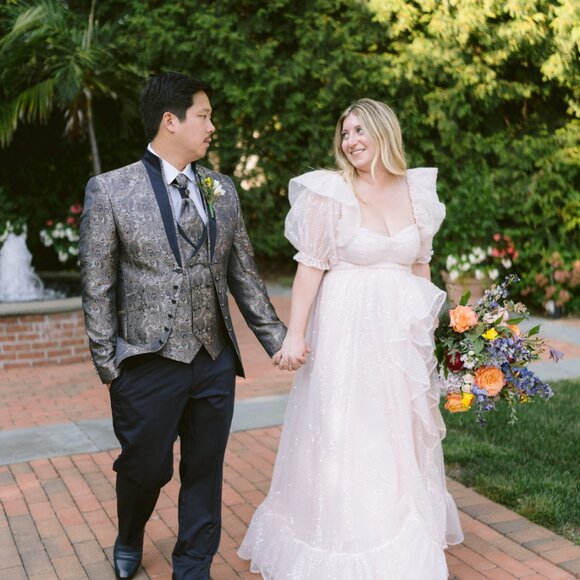 selkie the sparkling rose in bloom gown size L - Picture 3 of 8